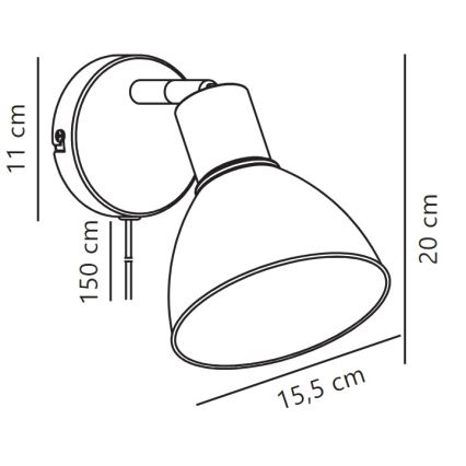 Nordlux - Sieninis akcentinis šviestuvas POP 1xE27/18W/230V Mėtinė