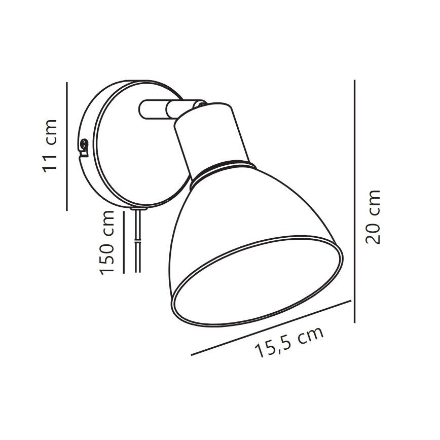 Nordlux - Sieninis akcentinis šviestuvas POP 1xE27/18W/230V Mėtinė