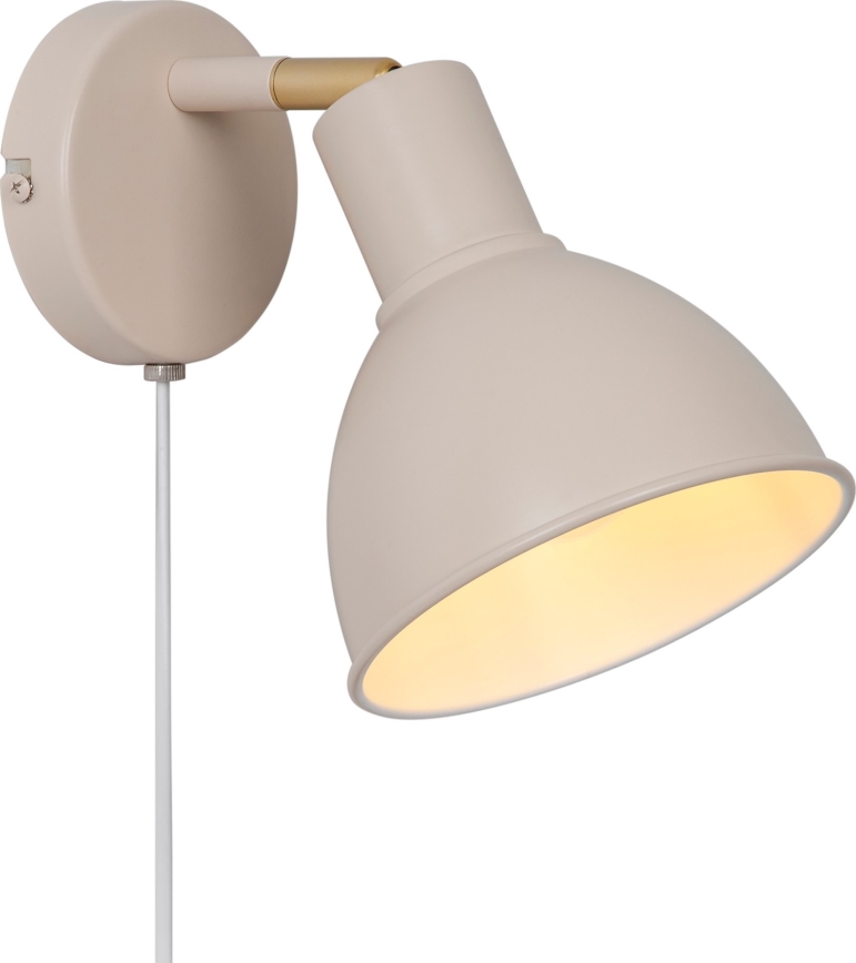 Nordlux - Sieninis akcentinis šviestuvas POP 1xE27/18W/230V smėlio spalva