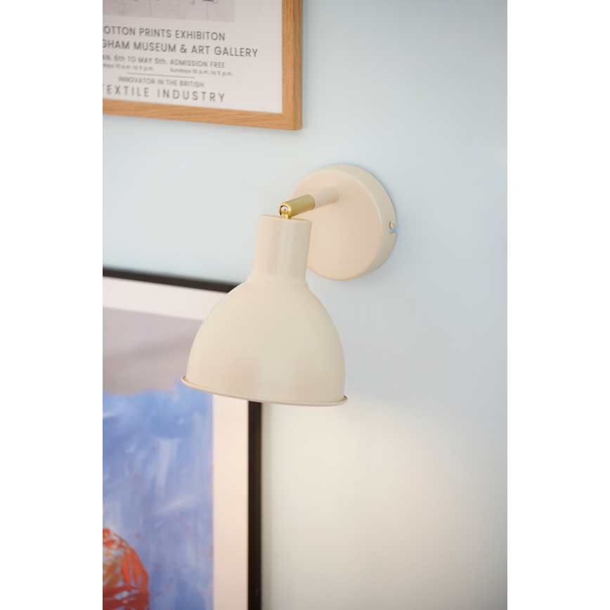 Nordlux - Sieninis akcentinis šviestuvas POP 1xE27/18W/230V smėlio spalva