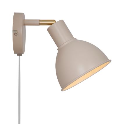 Nordlux - Sieninis akcentinis šviestuvas POP 1xE27/18W/230V smėlio spalva