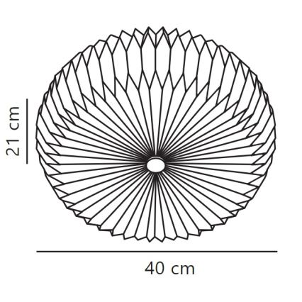 Nordlux - Sieninis šviestuvas BELLOY 2xE27/25W/230V diametras 40 cm