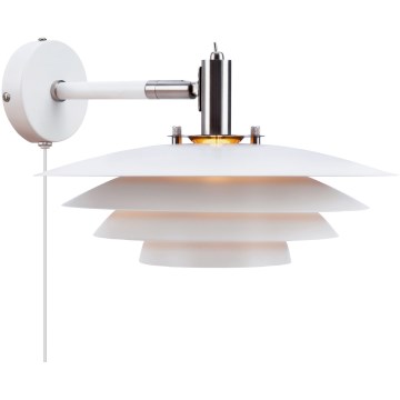 Nordlux - Sieninis šviestuvas BRETAGNE 1xG9/25W/230V balta