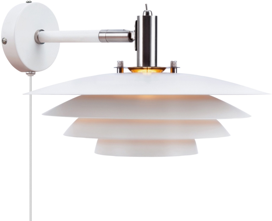 Nordlux - Sieninis šviestuvas BRETAGNE 1xG9/25W/230V balta