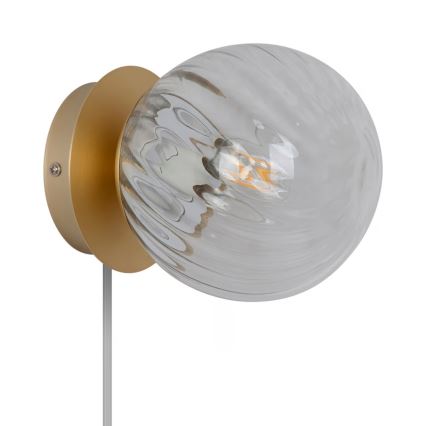 Nordlux - Sieninis šviestuvas CHISELL 1xE14/25W/230V žalvaris