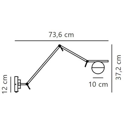 Nordlux - Sieninis šviestuvas CONTINA 1xG9/5W/230V žalvaris