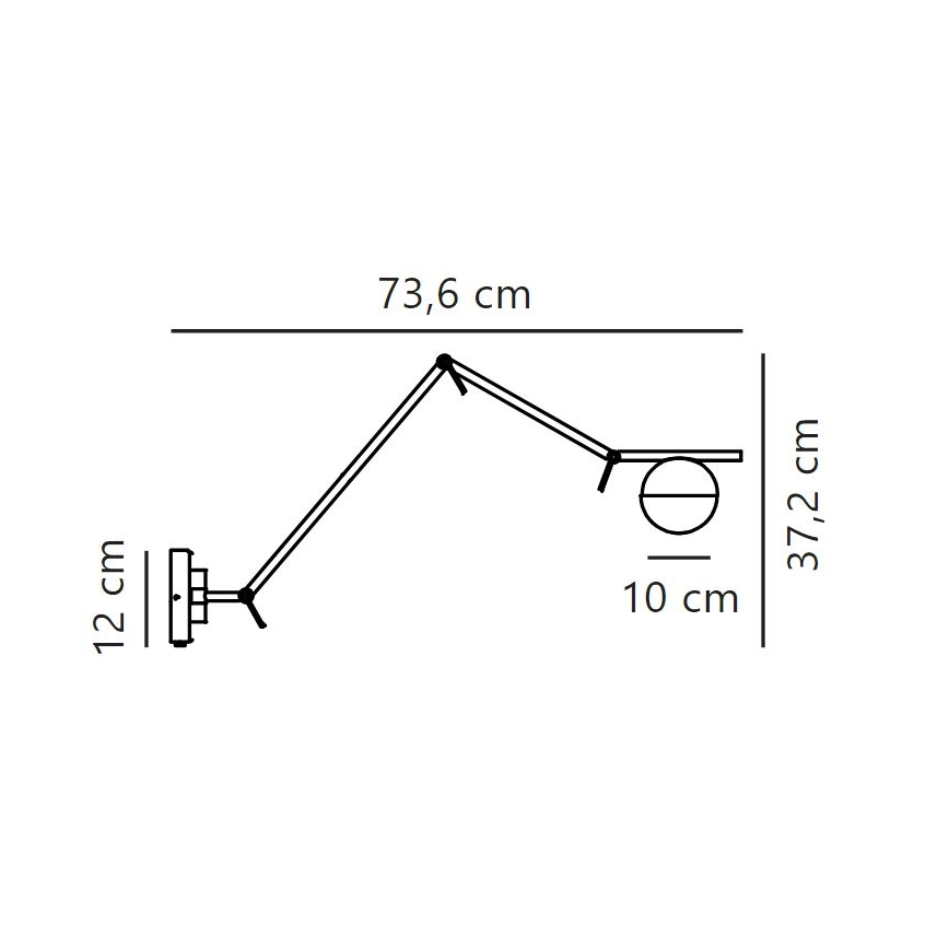 Nordlux - Sieninis šviestuvas CONTINA 1xG9/5W/230V žalvaris