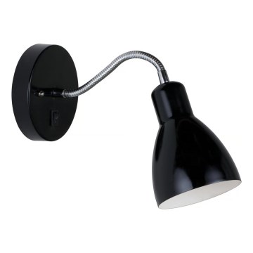 Nordlux - Sieninis šviestuvas CYCLONE 1xE14/15W/230V juodas