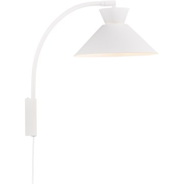 Nordlux - Sieninis šviestuvas DIAL 1xE27/40W/230V balta