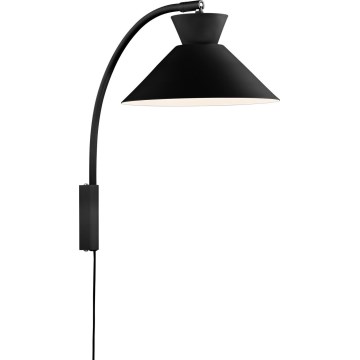 Nordlux - Sieninis šviestuvas DIAL 1xE27/40W/230V juoda
