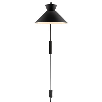 Nordlux - Sieninis šviestuvas DIAL 1xE27/40W/230V juoda