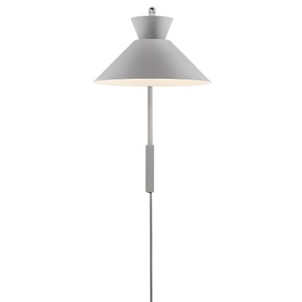 Nordlux - Sieninis šviestuvas DIAL 1xE27/40W/230V pilka