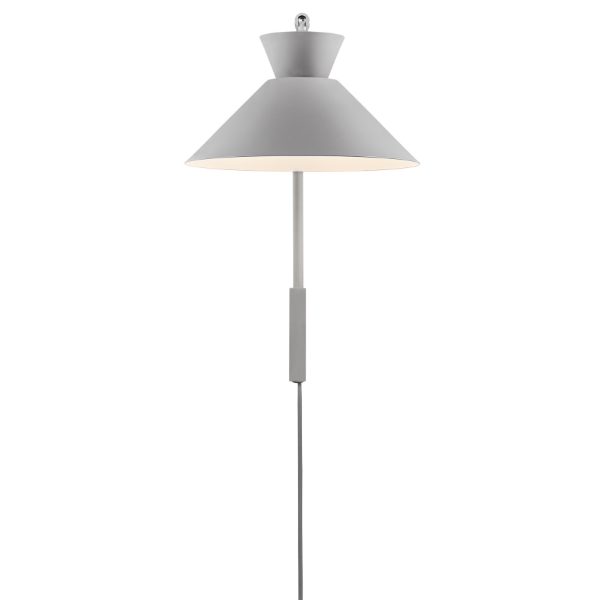 Nordlux - Sieninis šviestuvas DIAL 1xE27/40W/230V pilka