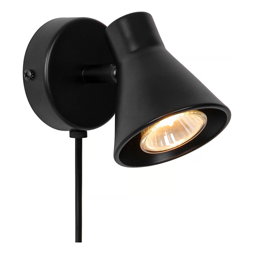 Nordlux - Sieninis šviestuvas EIK 1xGU10/35W/230V juodas