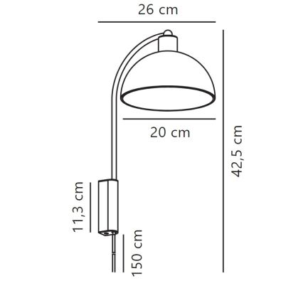 Nordlux - Sieninis šviestuvas ELLEN 1xE14/40W/230V balta