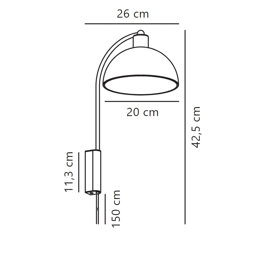 Nordlux - Sieninis šviestuvas ELLEN 1xE14/40W/230V balta