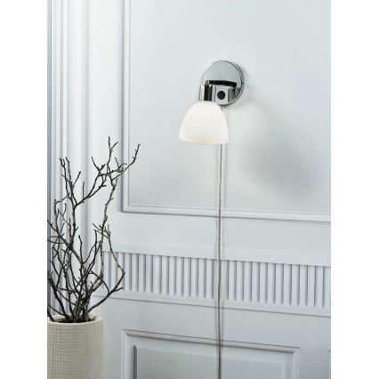 Nordlux - Sieninis šviestuvas RAY 1xE14/25W/230V baltas