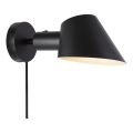 Nordlux - Sieninis šviestuvas STAY 1xE27/60W/230V juodas