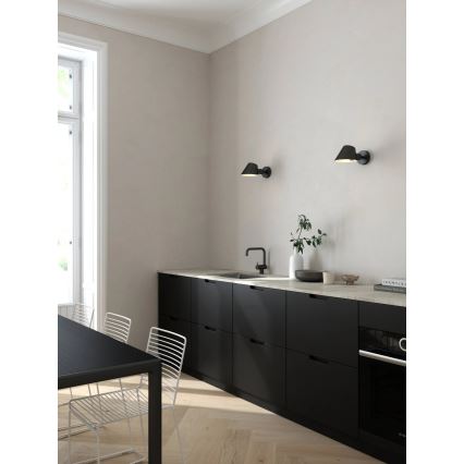 Nordlux - Sieninis šviestuvas STAY 1xE27/60W/230V juodas