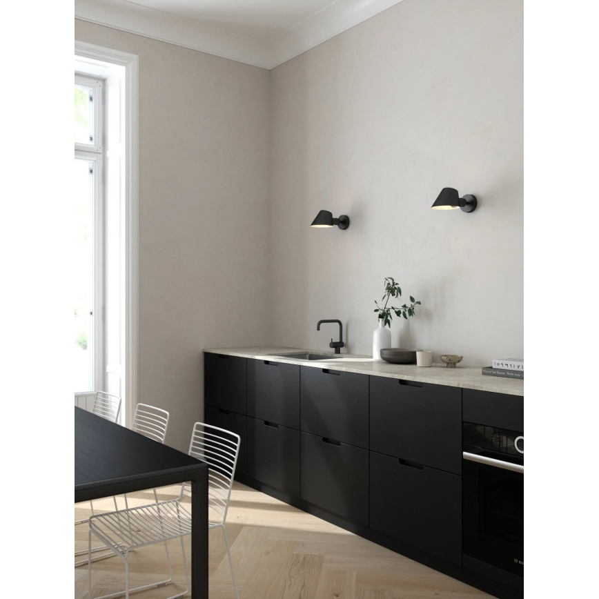 Nordlux - Sieninis šviestuvas STAY 1xE27/60W/230V juodas