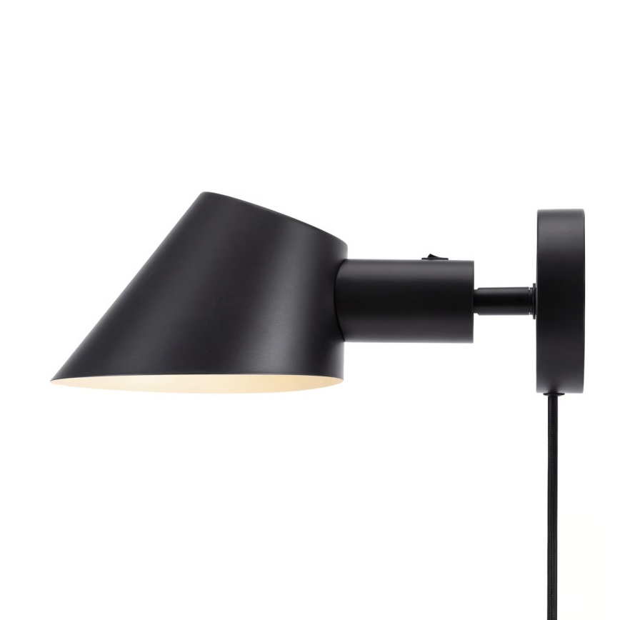 Nordlux - Sieninis šviestuvas STAY 1xE27/60W/230V juodas