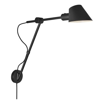 Nordlux - Sieninis šviestuvas STAY 1xE27/60W/230V juodas