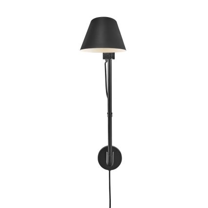 Nordlux - Sieninis šviestuvas STAY 1xE27/60W/230V juodas