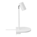 Nordlux - Sieninis šviestuvas su lentyna CODY 1xGU10/15W/230V baltas