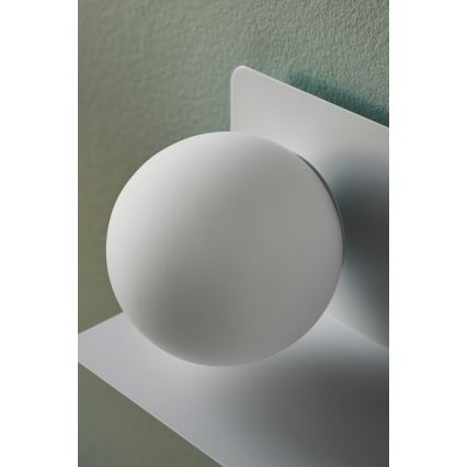 Nordlux - Sieninis šviestuvas su lentyna LILIBETH 1xE14/25W/230V balta