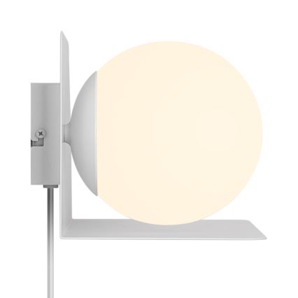 Nordlux - Sieninis šviestuvas su lentyna LILIBETH 1xE14/25W/230V balta