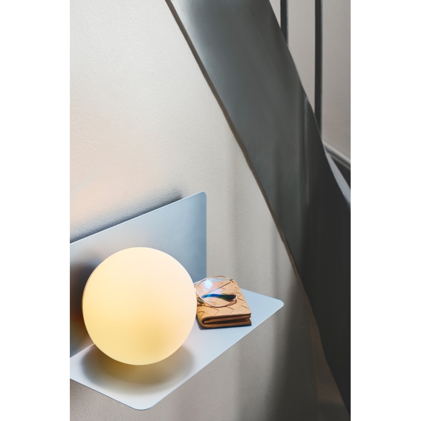 Nordlux - Sieninis šviestuvas su lentyna LILIBETH 1xE14/25W/230V mėlyna