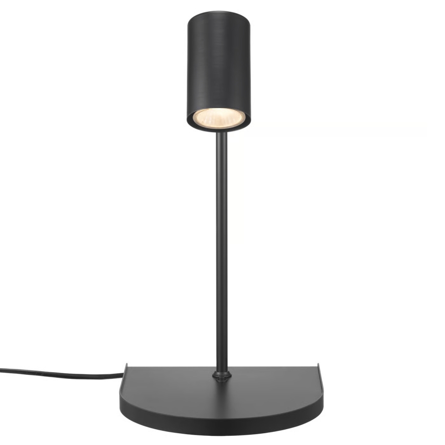 Nordlux - Sieninis šviestuvas su lentynėle CODY 1xGU10/15W/230V juodas