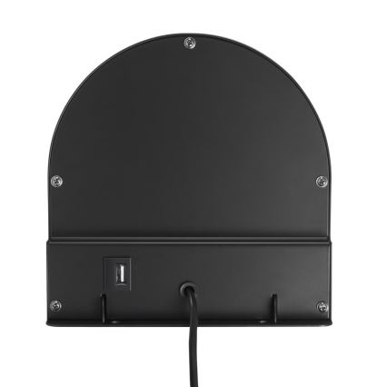 Nordlux - Sieninis šviestuvas su lentynėle CODY 1xGU10/15W/230V juodas