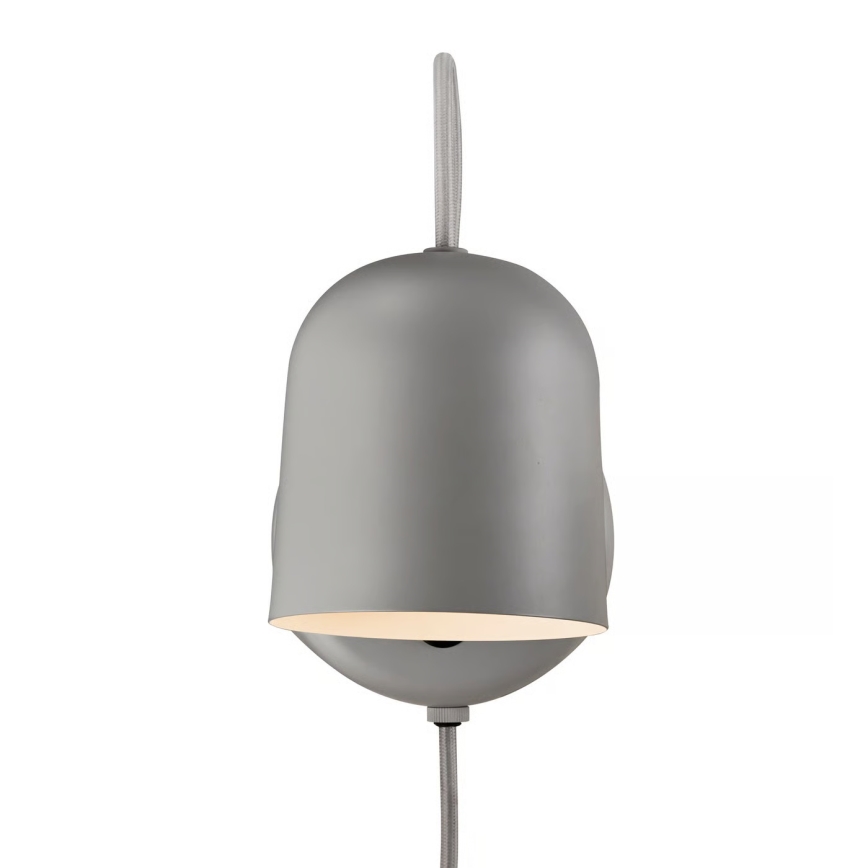 Nordlux - Sieninis šviestuvas su USB ANGLE 1xGU10/25W/230V pilkas
