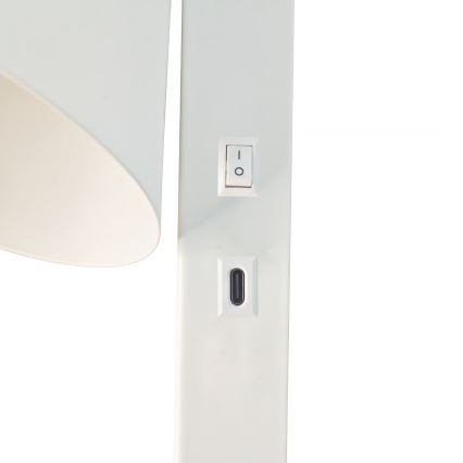 Nordlux - Sieninis šviestuvas su USB WILMER 1xE14/40W/230V baltas