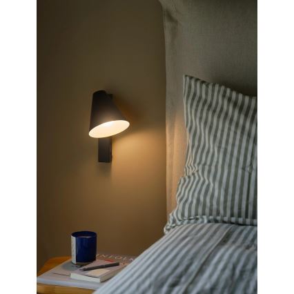 Nordlux - Sieninis šviestuvas su USB WILMER 1xE14/40W/230V juodas