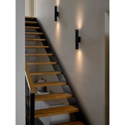 Nordlux - Sieninis šviestuvas VICO 2xGU10/5W/230V juodas