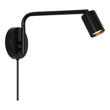 Nordlux - Sieninis taškinis šviestuvas EXPLORE 1xGU10/5W/230V juoda