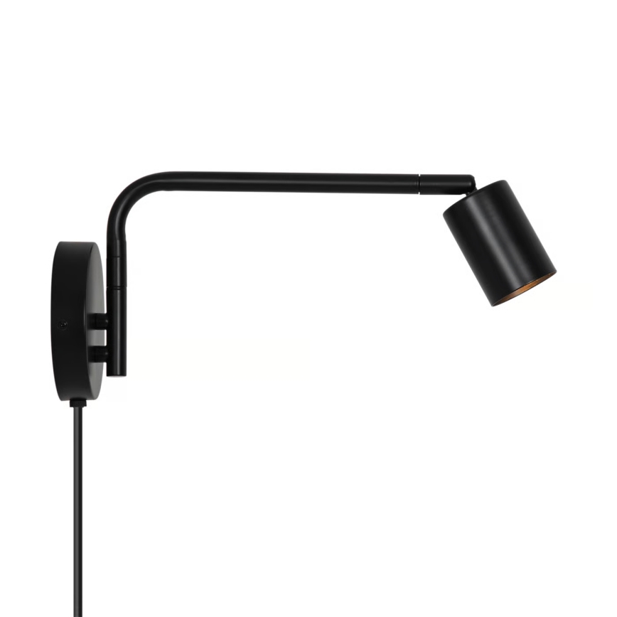 Nordlux - Sieninis taškinis šviestuvas EXPLORE 1xGU10/5W/230V juoda