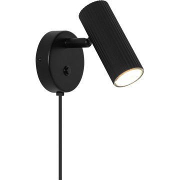 Nordlux - Sieninis taškinis šviestuvas VICO 1xGU10/5W/230V juodas