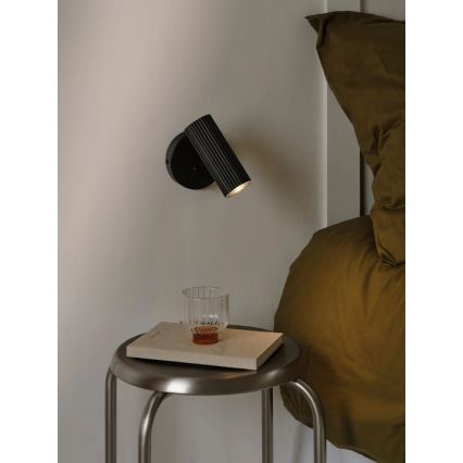 Nordlux - Sieninis taškinis šviestuvas VICO 1xGU10/5W/230V juodas