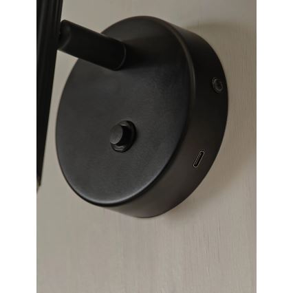 Nordlux - Sieninis taškinis šviestuvas VICO 1xGU10/5W/230V juodas