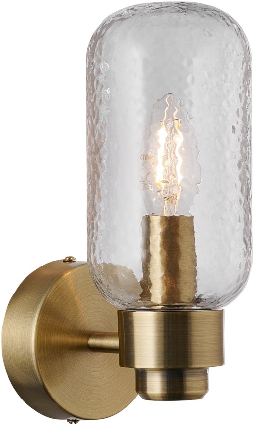 Nordlux - Sieninis vonios šviestuvas TUTAN 1xE14/25W/230V IP44 žalvaris