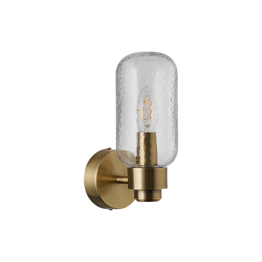 Nordlux - Sieninis vonios šviestuvas TUTAN 1xE14/25W/230V IP44 žalvaris