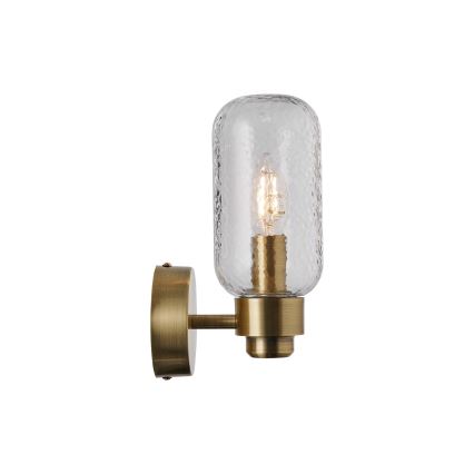 Nordlux - Sieninis vonios šviestuvas TUTAN 1xE14/25W/230V IP44 žalvaris