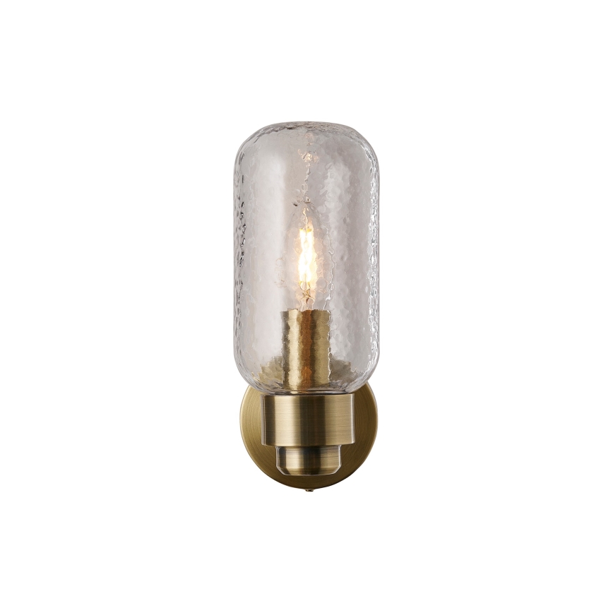 Nordlux - Sieninis vonios šviestuvas TUTAN 1xE14/25W/230V IP44 žalvaris
