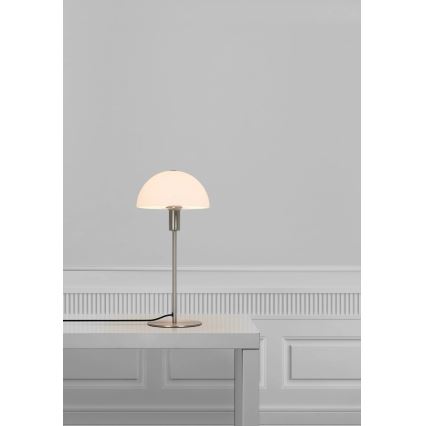 Nordlux - Stalinė lempa ELLEN 1xE14/40W/230V matinis chromas/balta