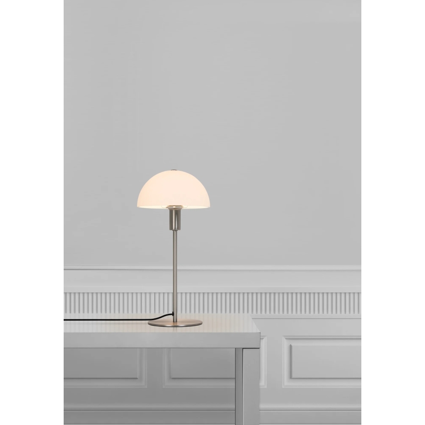 Nordlux - Stalinė lempa ELLEN 1xE14/40W/230V matinis chromas/balta