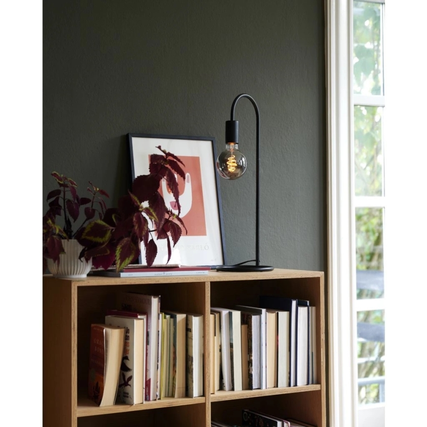 Nordlux - stalinė lempa PACO 1xE27/25W/230V juoda