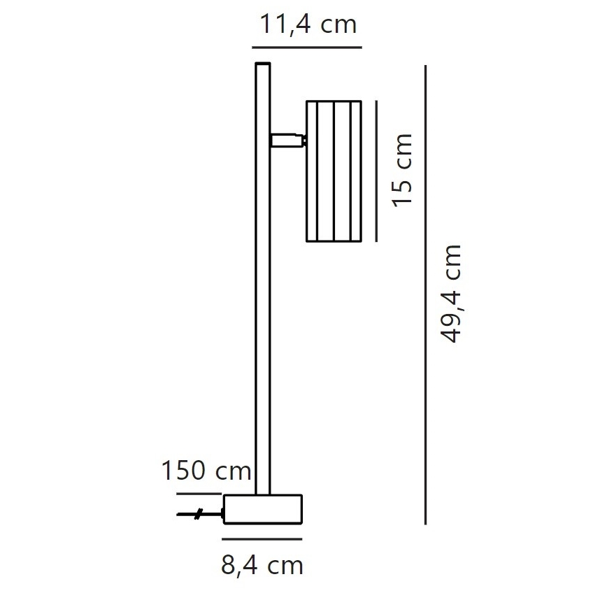 Nordlux - Stalinis šviestuvas ALANIS 1xGU10/15W/230V juoda